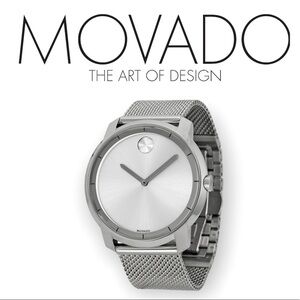Movado Men's Bold Large Sunray Dial Analog Quartz 44mm Watch
